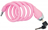 ART.LU 13 P Lucchetto a spirale in silicone 120 cm. x 12 mm rosa opaco
